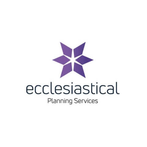 Purple star shaped logo for Ecclesiiastical Planning Services